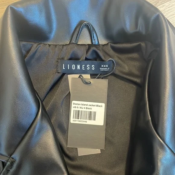 Lioness Staten Island Faux Leather Jacket - Black - Picture 4 of 9